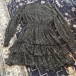 Topshop Leopard Tiered Mini Dress